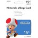 Nintendo eShop Prepaid Card 15 EUR
